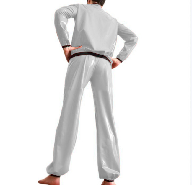Unisex 2 Pieces Pants Set Long Sleeve Sweatshirt Blouse and Long Loose Pants Rompers Casual Overalls Clothing Outfits S-7XL