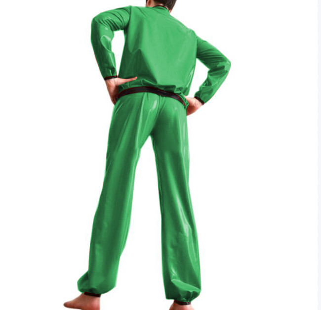 Unisex 2 Pieces Pants Set Long Sleeve Sweatshirt Blouse and Long Loose Pants Rompers Casual Overalls Clothing Outfits S-7XL