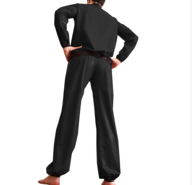 Unisex 2 Pieces Pants Set Long Sleeve Sweatshirt Blouse and Long Loose Pants Rompers Casual Overalls Clothing Outfits S-7XL