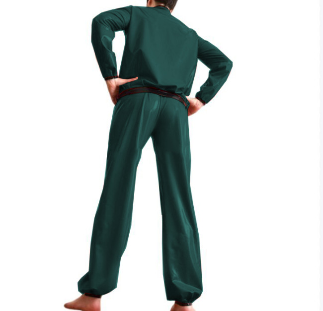 Unisex 2 Pieces Pants Set Long Sleeve Sweatshirt Blouse and Long Loose Pants Rompers Casual Overalls Clothing Outfits S-7XL