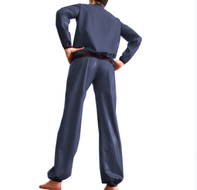 Unisex 2 Pieces Pants Set Long Sleeve Sweatshirt Blouse and Long Loose Pants Rompers Casual Overalls Clothing Outfits S-7XL