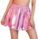 Summer Sexy Laser High Waist Mini Skirt Club Party Dance Shiny Elastic A-line Skirts Womens Mens Vinyl Metallic Pleated Skirts