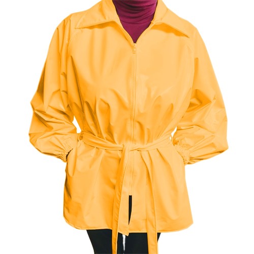 Womens Turn-down Collar Short Style PVC Windbreaker Zipper Long Sleeve Trench Coat with Belt Casual Loose Large Size Trench