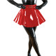 Gothic Women Sexy Skater Skirt Shiny PVC Leather Pleated High Waist A-line Mini Skirt Tennis Skirt Kawaii Fashion Vintage S-7XL