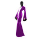Sexy Shiny PVC Long Flare Sleeve Dress Halloween Church Nun Costume Sissy Bodycon Maxi Mermaid Nun Ddress Wetlook Fancy Dress