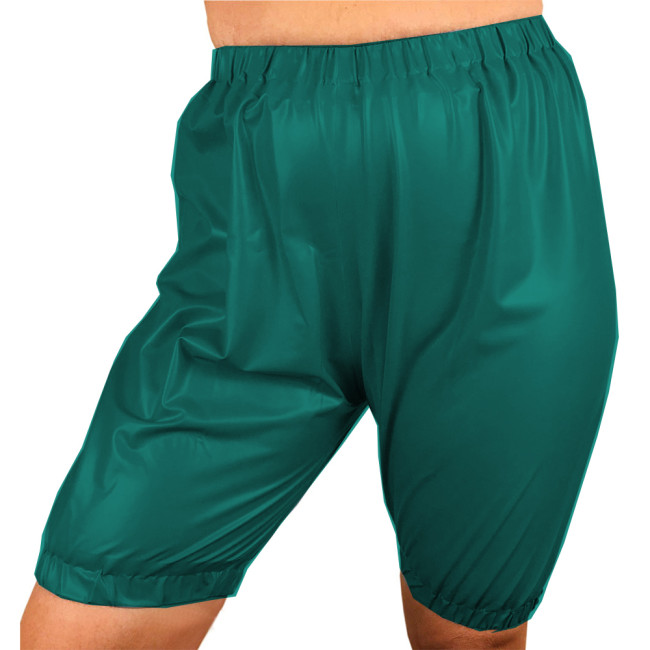 Sexy Fetish Wetlook Women PVC Leather High Waist Trousers Tights Hot Pants Stretchy Shorts Skinny Capris Pants Party Club S-7XL