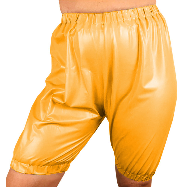 Sexy Fetish Wetlook Women PVC Leather High Waist Trousers Tights Hot Pants Stretchy Shorts Skinny Capris Pants Party Club S-7XL