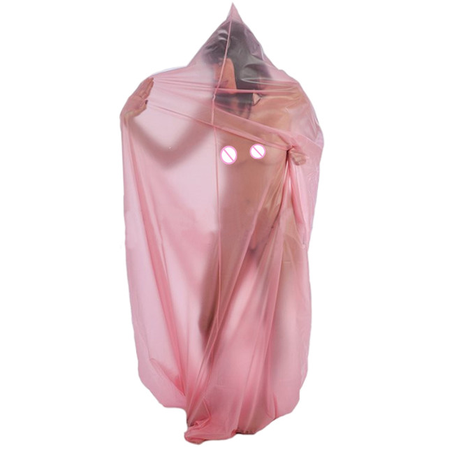 Transparent PVC Erotic Full Body Bag Sexy See Through Aldult Lover Loose Sleeping Bag Private Party Body Suit Sexy Clubwear