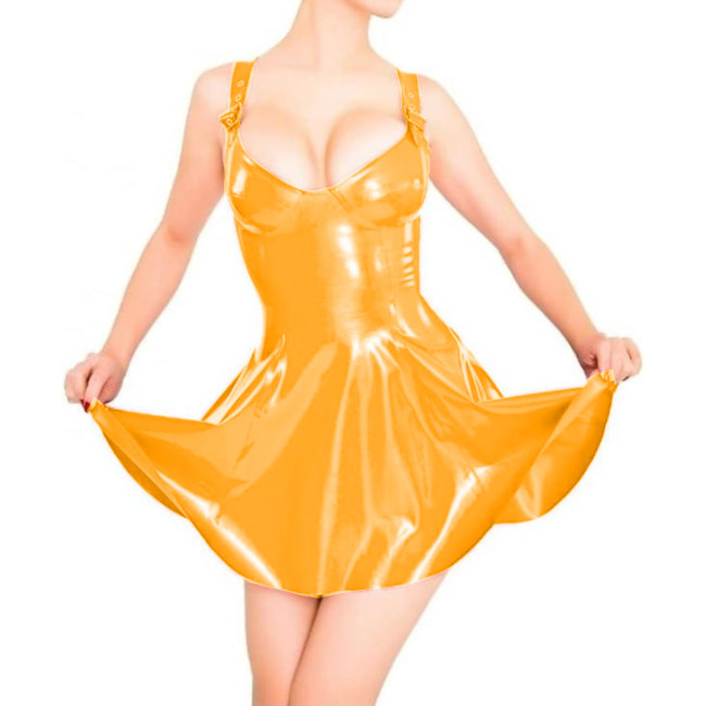 Deep Sweetheart Neck Sexy Slim Strap Sleeveless Bodycon Mini Dress Sheath Pleated Mini Skirt Dress Club Nightwear Dance Pole 7XL
