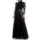 Wetlook PVC Sexy Bodycon Floor-length A Line Dress Fit and Flare Long Dress Cocktail Evening Prom Gown Dress Party Club S-7XL
