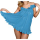 Wet Look Glossy PVC Sexy Women Ruffles Boat Neck Loose A-line Mini Dress Sleeveless Vestidos Short Dress Party Clubwear S-7XL