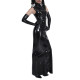 Women Sexy Turtleneck Sleeveless Sheath Maxi Dress with Gloves Bodycon Long Dress Party Clubwear Vestidos Vintage Dress S-7XL