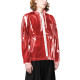 Fashion Mens Autumn Transparent Clear PVC Hooded Jacket Male Pocket See Through Hip Hop Jackets Streetwear Fetish Plastic Coats