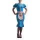Sissy Turn-down Collar Shiny PVC Ruffles Nurse Dress Sets Raves Party Cosplay Nurse Costume Short Sleeve Wet Look Nurse Uniform