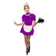 Sweet Maid Cosplay Costume Sexy PVC Maid Dress Short Puff Sleeve Frilly Mini Dress With Lace-up Apron Mens Maid Outfit Anime 7XL