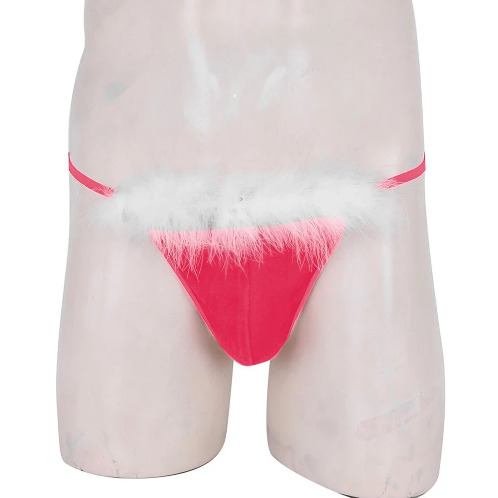 Shiny Velvet Men's Underwear Christmas Briefs Santa Claus Sissy Panties Thongs Women Sexy Lingerie Strings Costume Shiny Velvet Men's Underwear Christmas Briefs Santa Claus Sissy Panties Thongs Women Sexy Lingerie Strings Costume