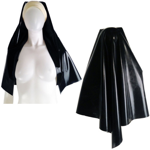 Unisex Nun Headgear Women Cosplay Costumes Maid Role Play Nun Sister Uniform Accessories Anime Party Clubwear High Street Tops