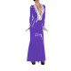 Lady Sexy Vinyl PVC Leather Ruffles V-Neck Long Dress Elegant Cocktail Party Gown Long Sleeve Evening Dresses Wetlook Vestido