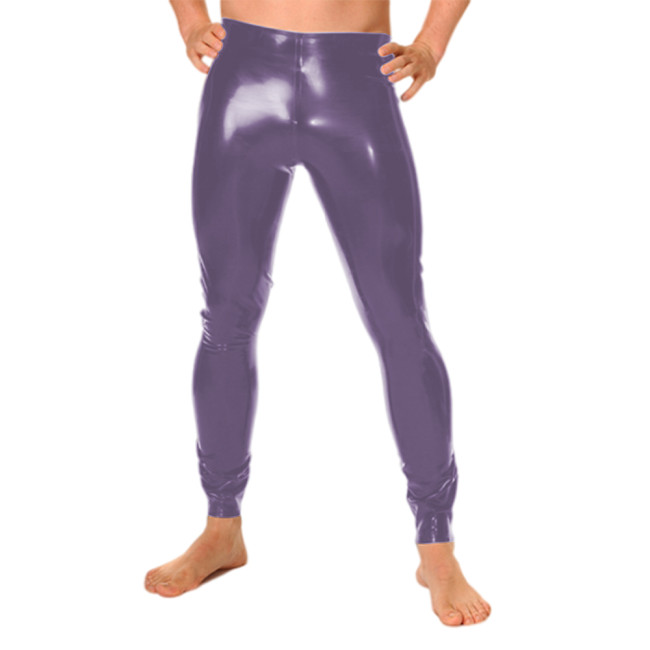 Gay Men Fetish Wear Pants Latex Faux Leather PVC Sexy LingClub Dance Wear Men's Leggings Pants Pole Dance Stage Performance 7XL