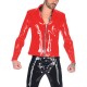 Men Punk Lapel Neck Long Sleeve PVC Shiny Leather Jackets Male Moto Zipper Front Coat Top Raves Party Club Latex Look Jackets