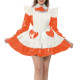Sweet Kawaii Shiny PVC Leather Peter Pan Collar Mini Maid Dress with Ruffles Apron Sissy Fetish Party Cosplay Maid Uniforms 7XL