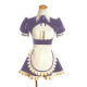 Fetish PVC Short Sleeve Mini Maid Uniform Sexy Hollow Out Chest Ruffles Apron Maid Dress Glossy Faux Leather Role Play Clubwear