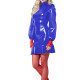 High Street Glossy Patent Leather Bodycon Mermaid Dress Womens Turtleneck Long Sleeve Mini Dresses Rave Party Sexy Clubwear 7XL
