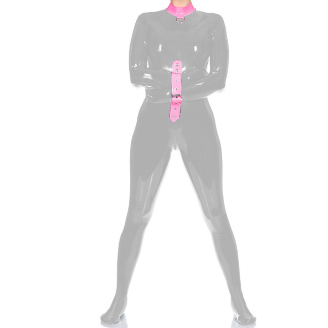 Exotic Mock Neck Spandex PVC Leather Full Bodysuit Unisex Club Bondage Tight Jumpsuit Wetlook Zentai Halloween Party Catsuit 7XL