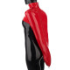 Exotic Unisex Shiny PVC Leather Armbinder Restraint Tops Sexy Club Full Sleeve Bondage T-Shirts Fetish Skintight Novelty Costume