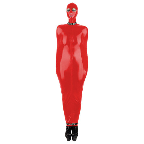 Unisex Back Zipper Catsuit Stretch Vinyl Leather PVC Bodysuit Cosplay Costume Fetish Wear Zentai Halloween Women Mens Suits 7XL