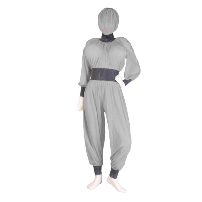 Unisex Long Sleeve Full Body Catsuits Faux Leather PVC Patchwork Jumpsuits Slim Bodysuit Back Zipper Cosplay Costume 7XL