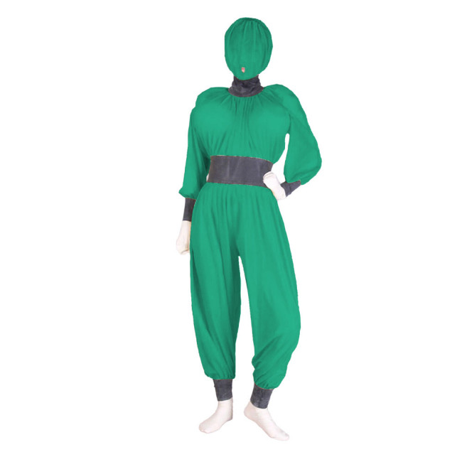 Unisex Long Sleeve Full Body Catsuits Faux Leather PVC Patchwork Jumpsuits Slim Bodysuit Back Zipper Cosplay Costume 7XL