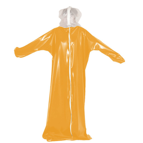 Vinyl PVC Full Body Cover Adult Hooded Bondagebag Exotic Club Party Cosplay Spandex Loose Sleep-sack with Transparent Heading