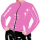 Plus Size Nightclub Womens Jacket Glossy PVC Leather Zipper Front Solid Color Coats Female Long Sleeve Outerwears Streetwear 7XL