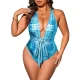 Shiny Metallic Hologram Laser Sexy Deep V Neck Sleeveless Back Cross Strap Bodysuits Female Skinny Exotic Night Club  Jumpsuits