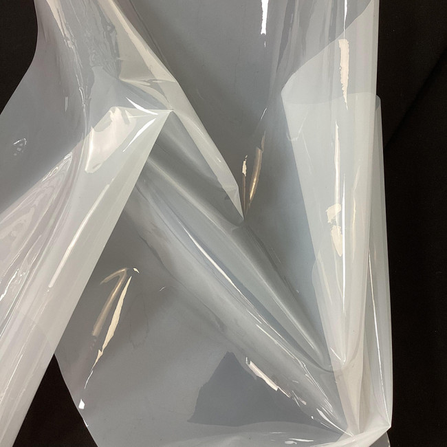 Sissy Sexy Clear Plastic PVC Long Sleeve Maid Dress with Apron Party Cross Dressing Sissy High Neck Maid Uniform Cosplay Costume