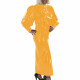 Elegant Long Dress Wet Look PVC Leather Long Puff Sleeve High Waist Maxi Dress Party Evening Bodycon Hobble Dress Clubwear