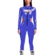 Punk Girls Wetlook Long Sleeve PVC Jumpsuits Women Stretch Patent Leather Bodycon Rompers Party Club Hollow Out Female Catsuit