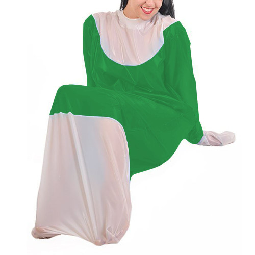 Adult Baby Bodysuit PVC Leather Long Sleeve Sleep Bag Patent Leather Loose Pajamas Vinyl Cosplay Faux Latex Sissy Costume