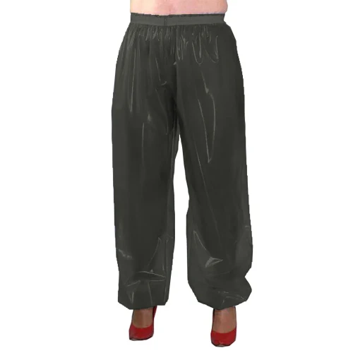 New Women's Loose Casual Modal Clear PVC Harem Pants Transparent PVC Long Trousers See Through Bloomers Dancewear Japanese Pants