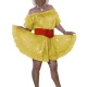 S-7XL Off Shoulder Clear Plastic Ruffled Pleated Dress Clear PVC Sweet Japan Lolita Sissy Dress See Through Lacquer A Line Robe