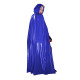 Vinyl PVC Leather Unisex Adult Solid Color Long Cape Ponchos Coat for Halloween Cosplay Wizard Witch Costume Plus Size 7XL