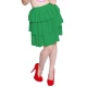 Pleated A-Line Skirt Wetlook Ruffle Sweet Tierred PVC Shiny Skirts Womens Preppy Style Skirt Female PU High Waist Fluffy Skirts