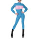 Glossy PVC Leather Jumpsuits Lady Long Sleeve Catsuits Crotch Zip-up Novelty Bodysuits Women Slim Fit Club Aesthetics Rompers