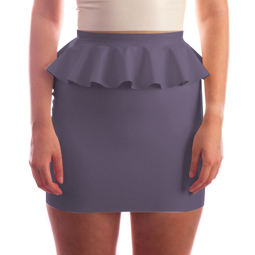 New Women Elegant Bandage Skirts Sexy Club Party High Waist Ruffled Mini Skirt Ladies Bodycon Solid Pencil Hip Skirt Office Wear