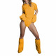 Adult Baby Men Sissy Outfit Crossdresser Short Sleeve PVC Leather Bodysuit with Gloves and Foot Cover Shiny PU Leather Teddies