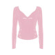 New Women V Neck Bodycon Long Sleeve Shirt Lady Stretch Slim Party Elegant Costume Patent Leather Clubwear Shiny PVC Streetwear
