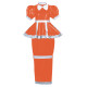 Elegant Bow Cross-dresser Maid Dress Sissy Lockable Maid Long Pencil Dress Wetlook Puff Short Sleeves PVC Leather Hobble Dresses