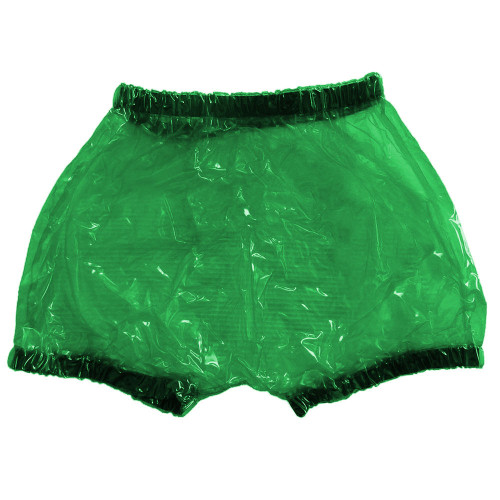 Adult Clear Plastic Pants Exotic Underwear Rave Party Cosplay Boxers Shorts Erotic Transparent PVC Incontinence Shorts Clubwear