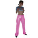 Clear PVC Pants Women Transparent Wide Leg High Waist Pant Waterproof PVC Plastic Loose Long Individuality Trousers S-7XL